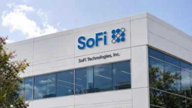 SoFi Technologies stock chart pre-market July 29, 2026.
