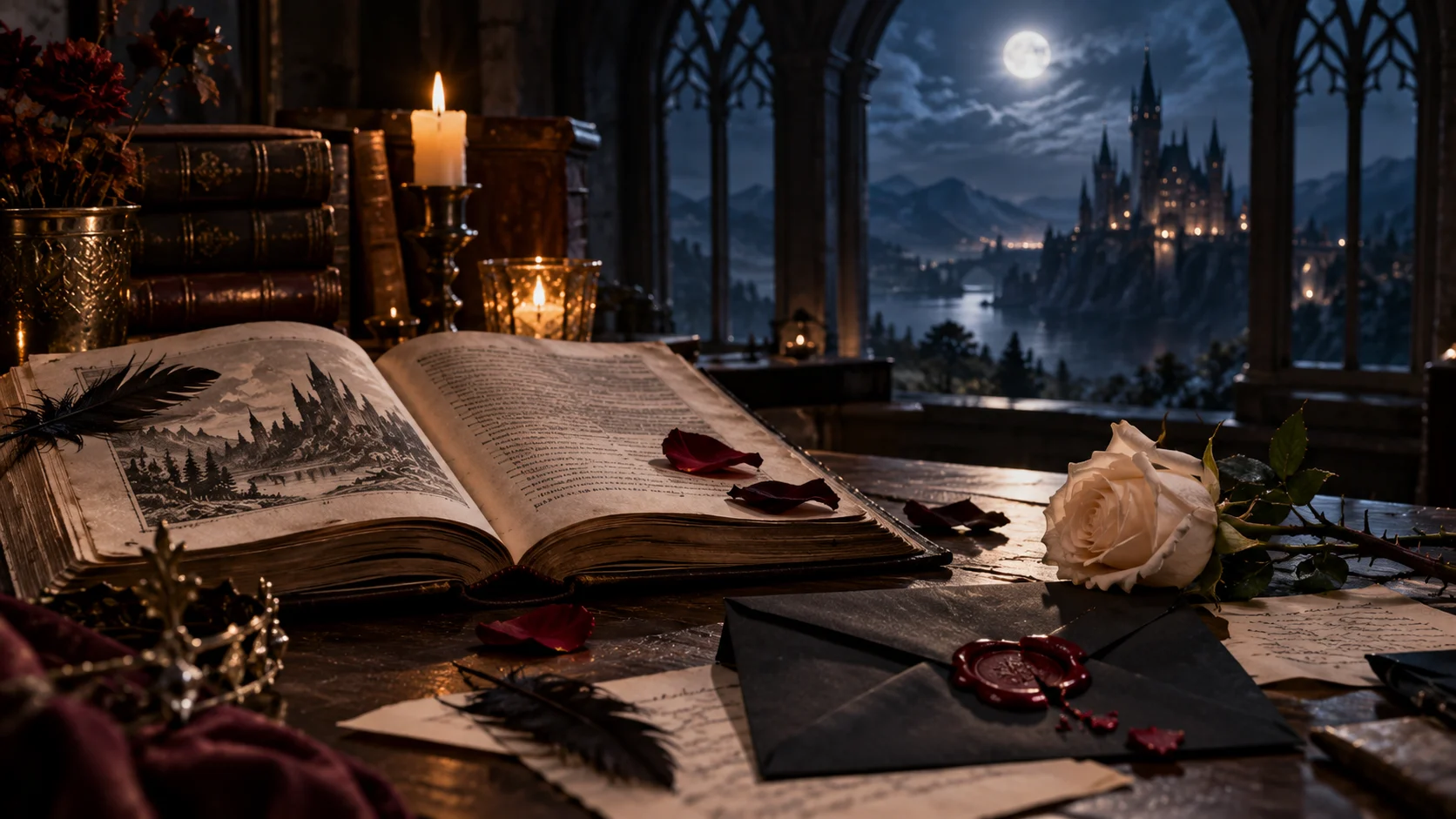 Cover of A Court of Splintered Harmony by Sarah J. Maas, the sixth book in the A Court of Thorns and Roses series.